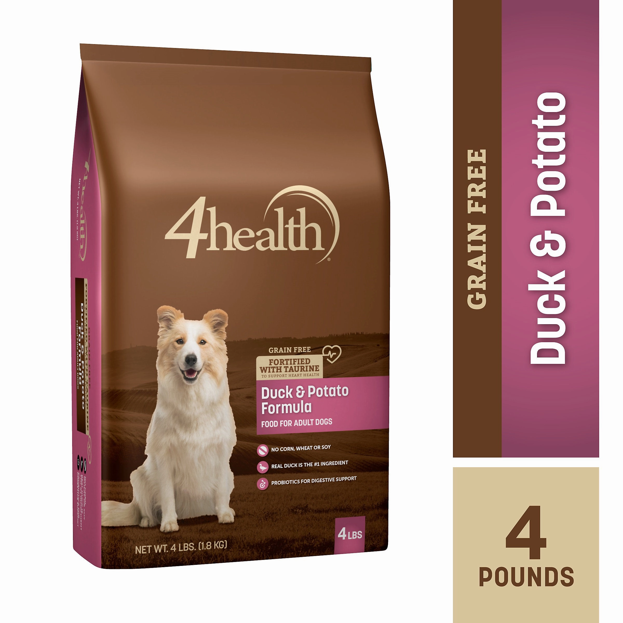 4health Grain Free Duck & Potato Formula Dry Dog Food
