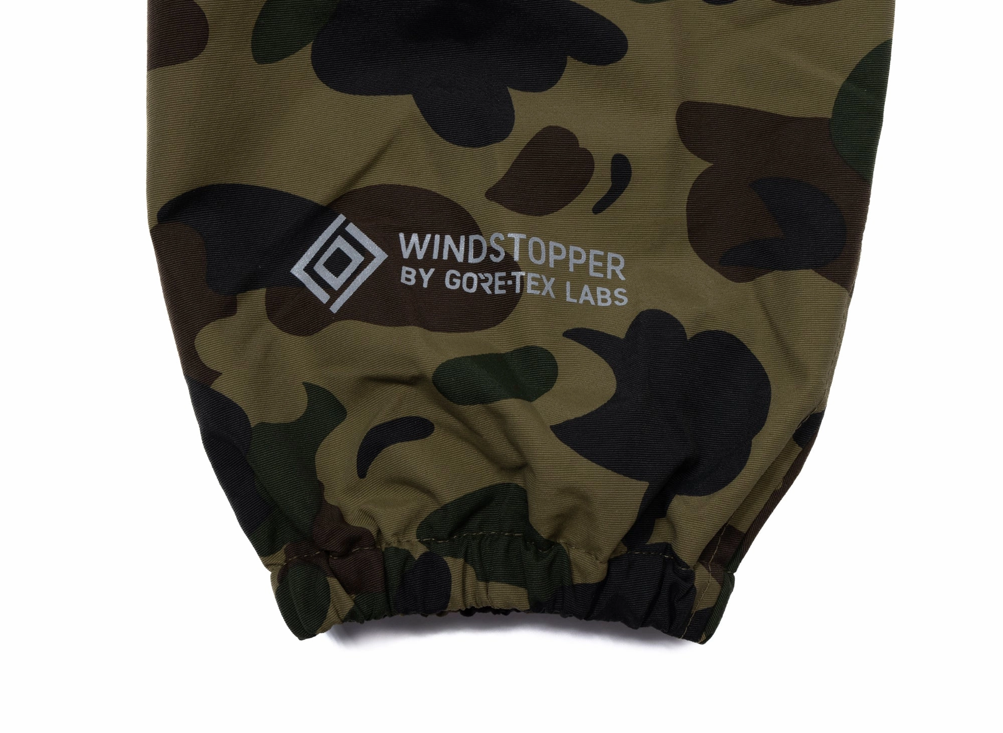 A Bathing Ape Gore-Tex Wind Stopper 1st Camo Relaxed Coach Jacket in Green