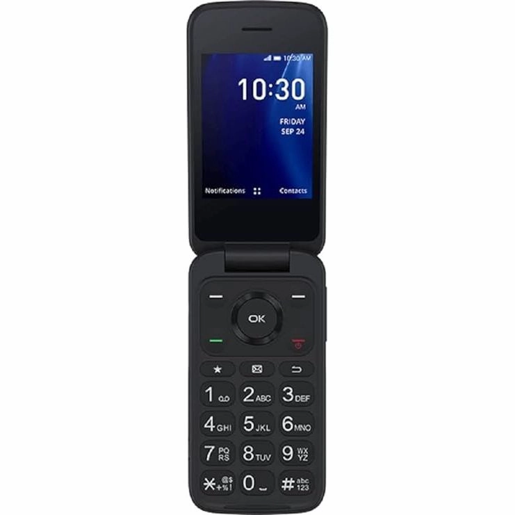 Alcatel Go Flip 4 4056W 4GB (T-Mobile only) Flip Phone - for Senior Easy Use Blue