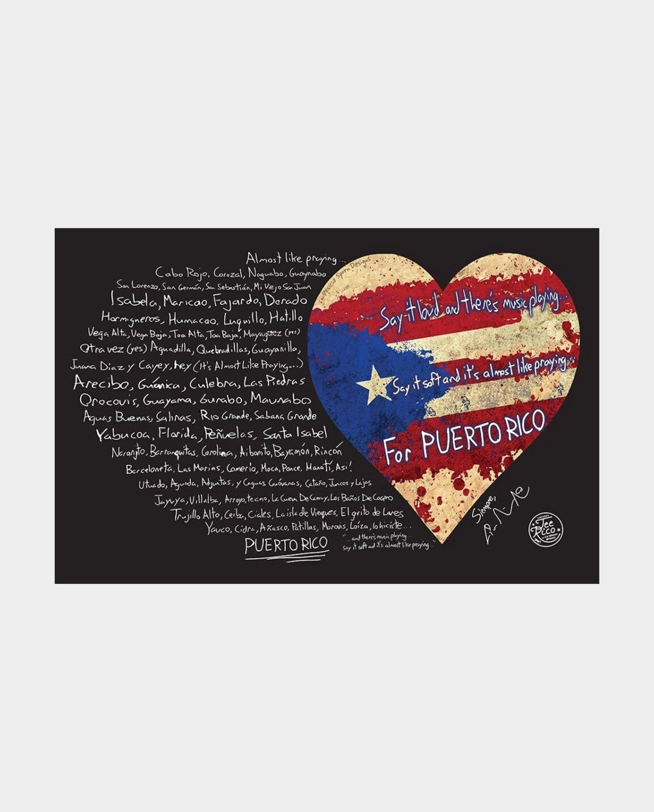 Almost Like Praying by Lin-Manuel 5x 7 Card