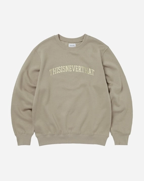 Arch-Logo Crewneck Deep Beige