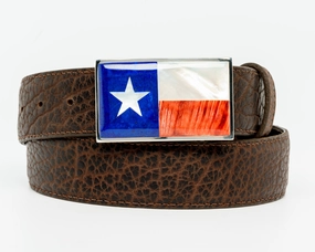 B G Mudd Texas Flag One Piece Buckle 1.5