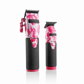 BaBylissPRO® LimitedFX Pink Camo Metal Lithium Clipper & Trimmer