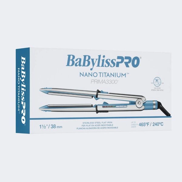BaBylissPRO® Nano Titanium 1 1/2 Prima3300 Stainless Steel Styling Iron