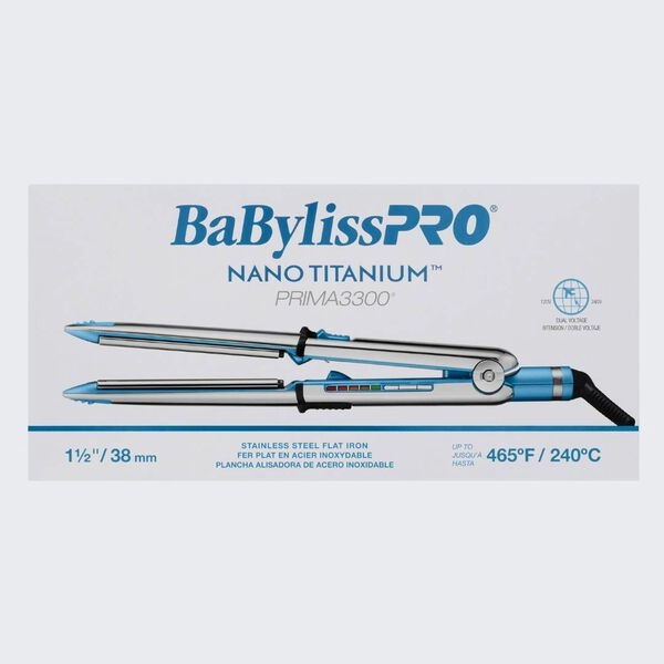 BaBylissPRO® Nano Titanium 1 1/2 Prima3300 Stainless Steel Styling Iron