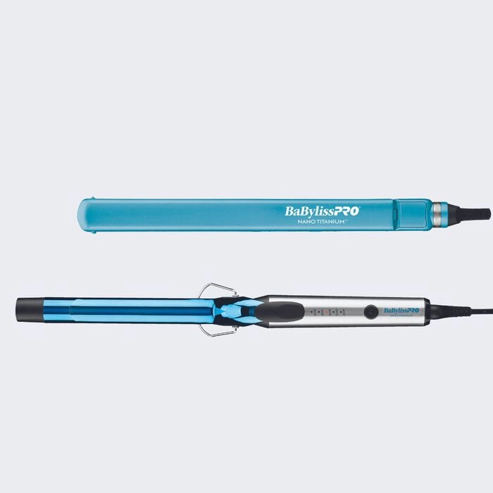 BaBylissPRO® Nano Titanium™ 1 Extended-Barrel Curling Iron & 1 Ultra-Thin