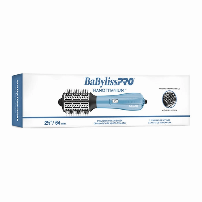 BaBylissPRO® Nano Titanium™ 2.5 Barrel Oval Ionic Hot Air Brush