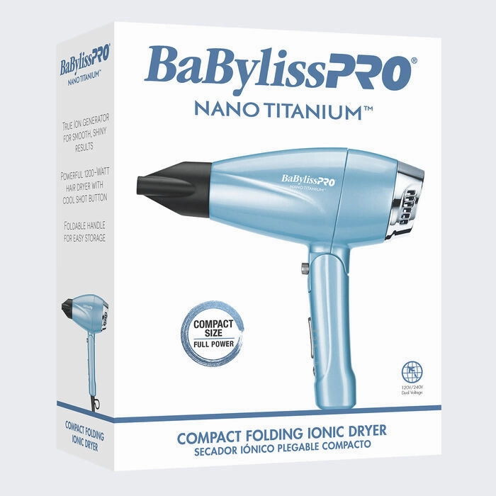 BaBylissPRO® Nano Titanium™ Compact Folding Ionic Dryer