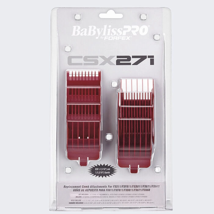 BaBylissPRO® Red Comb Set for All 811 Models. FX668. FX671 [FXCSX271]