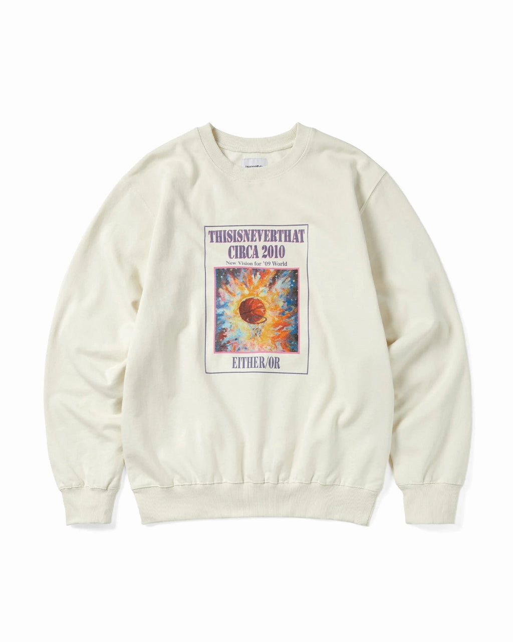 Basketball Hoop Crewneck Natural