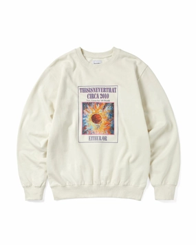 Basketball Hoop Crewneck Natural