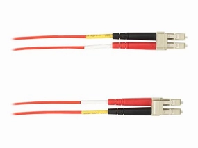 Black Box - Patch cable - LC multi-mode (M) to LC multi-mode (M) - 2 m - fiber optic - duplex - OM4 - plenum - red PM4-002M-LCLC-RD