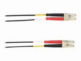 Black Box - Patch cable - LC multi-mode (M) to LC multi-mode (M) - 5 m - fiber optic - duplex - OM4 - plenum - black FOCMPM4-005M-LCLC-BK