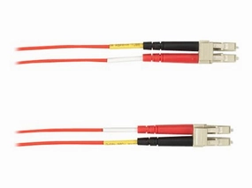 Black Box - Patch cable - LC multi-mode (M) to LC multi-mode (M) - 6 m - fiber optic - duplex - OM4 - plenum - red FOCMPM4-006M-LCLC-RD
