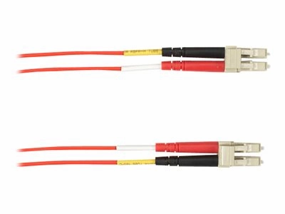 Black Box - Patch cable - LC multi-mode (M) to LC multi-mode (M) - 6 m - fiber optic - duplex - OM4 - plenum - red FOCMPM4-006M-LCLC-RD