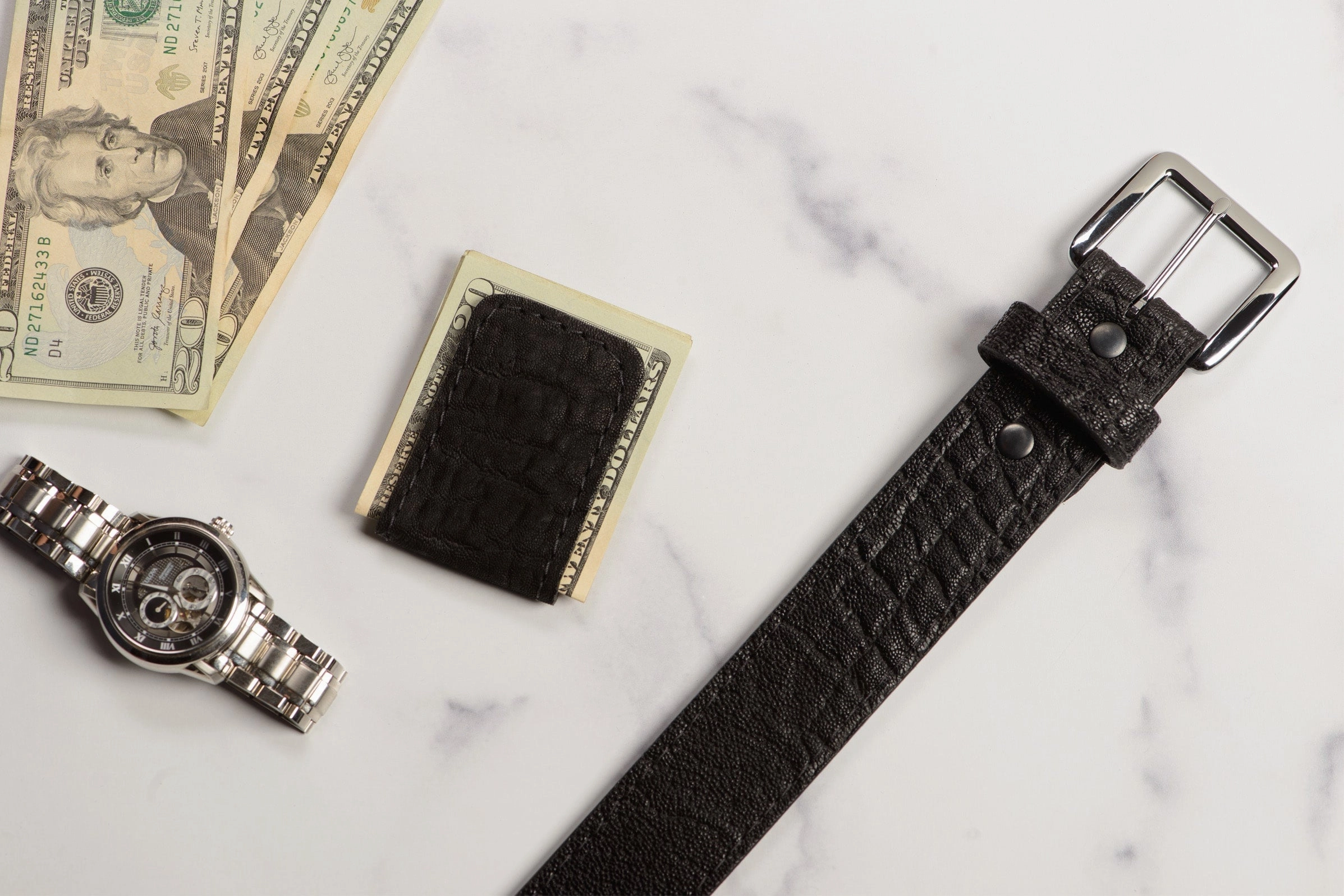Black Elephant Men's Magnetic Money Clip