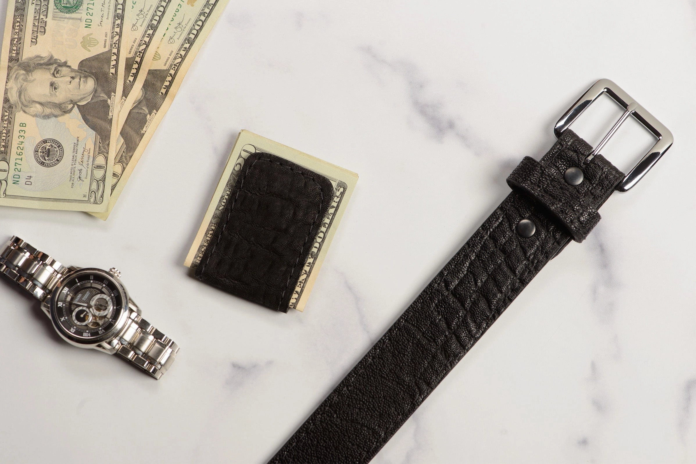 Black Elephant Men's Magnetic Money Clip