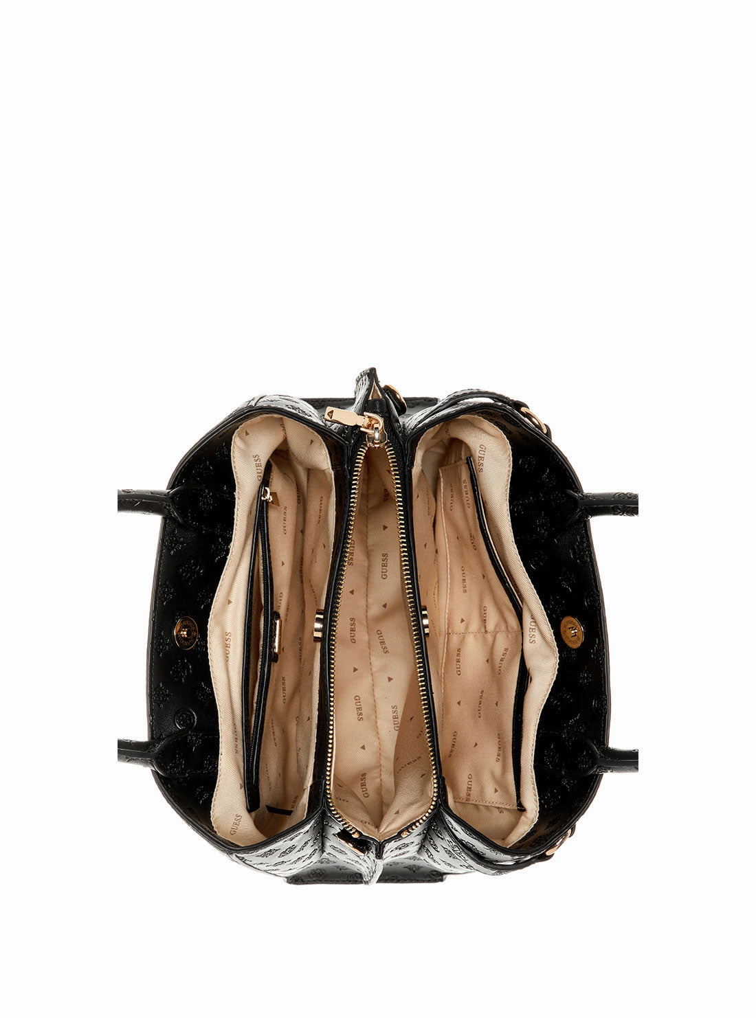 Black Logo Arlena Girlfriend Satchel Bag