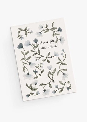 Blue Flower Mother's Day Greeting Card
