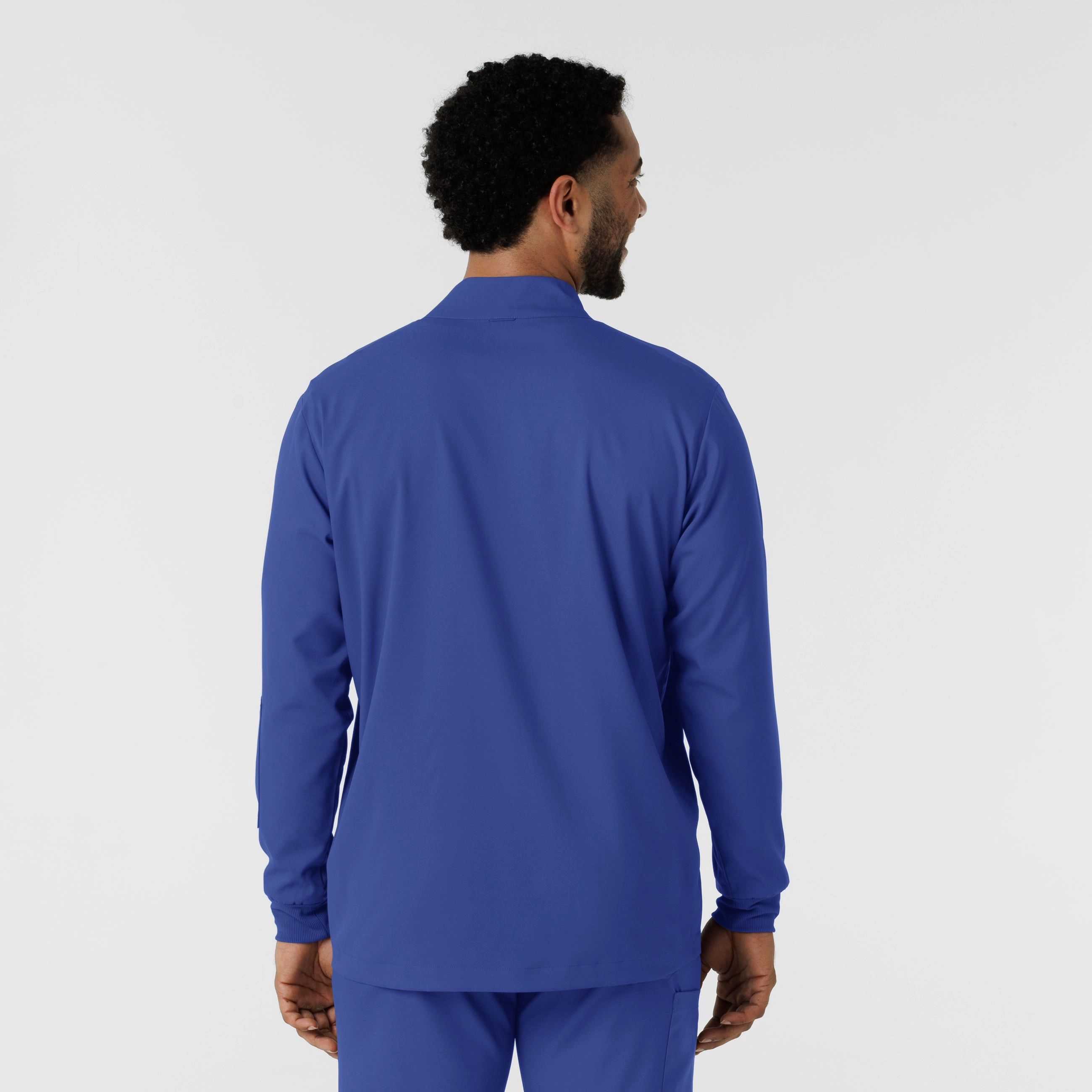 Boundless Men's Warm Up Scrub Jacket - Galaxy Blue