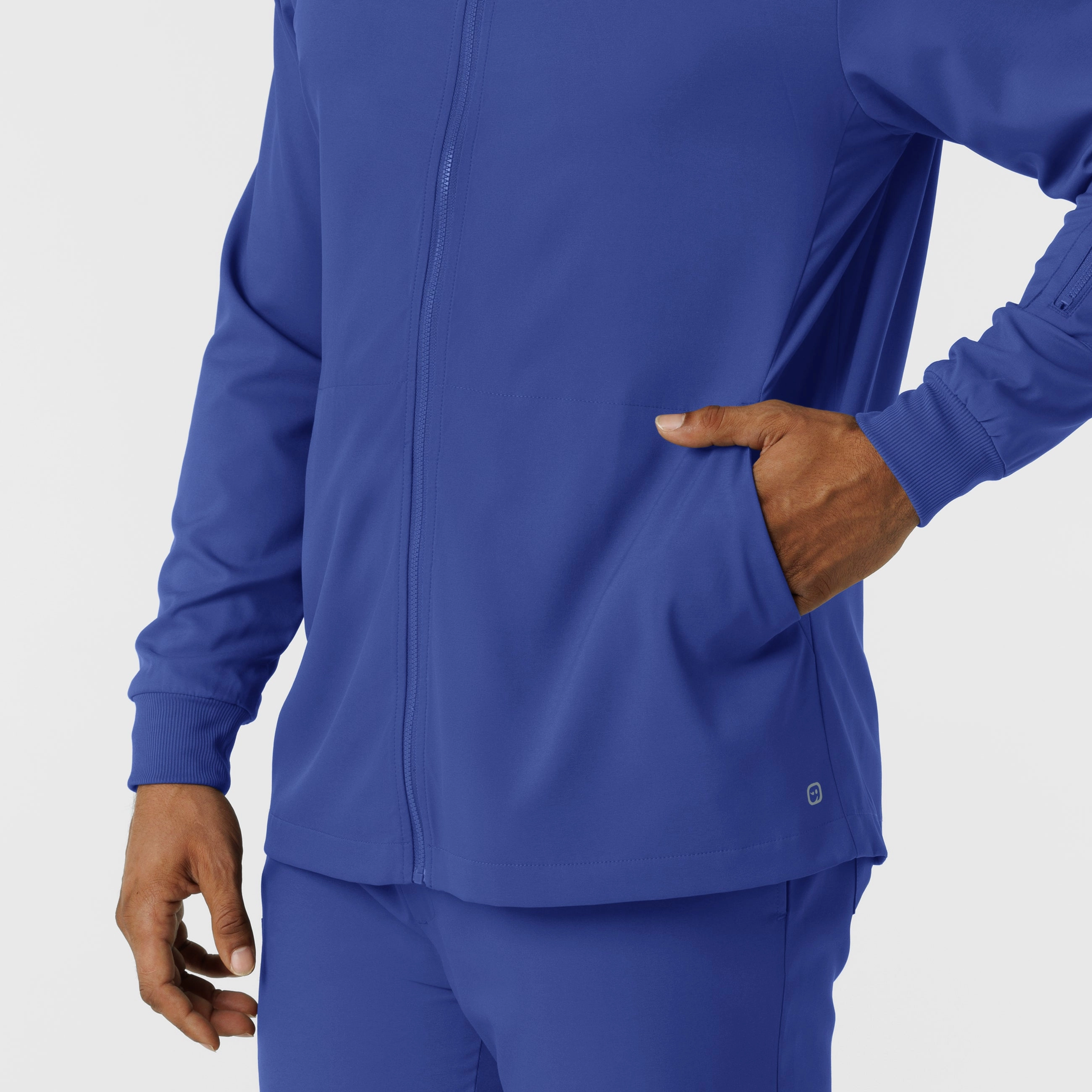 Boundless Men's Warm Up Scrub Jacket - Galaxy Blue