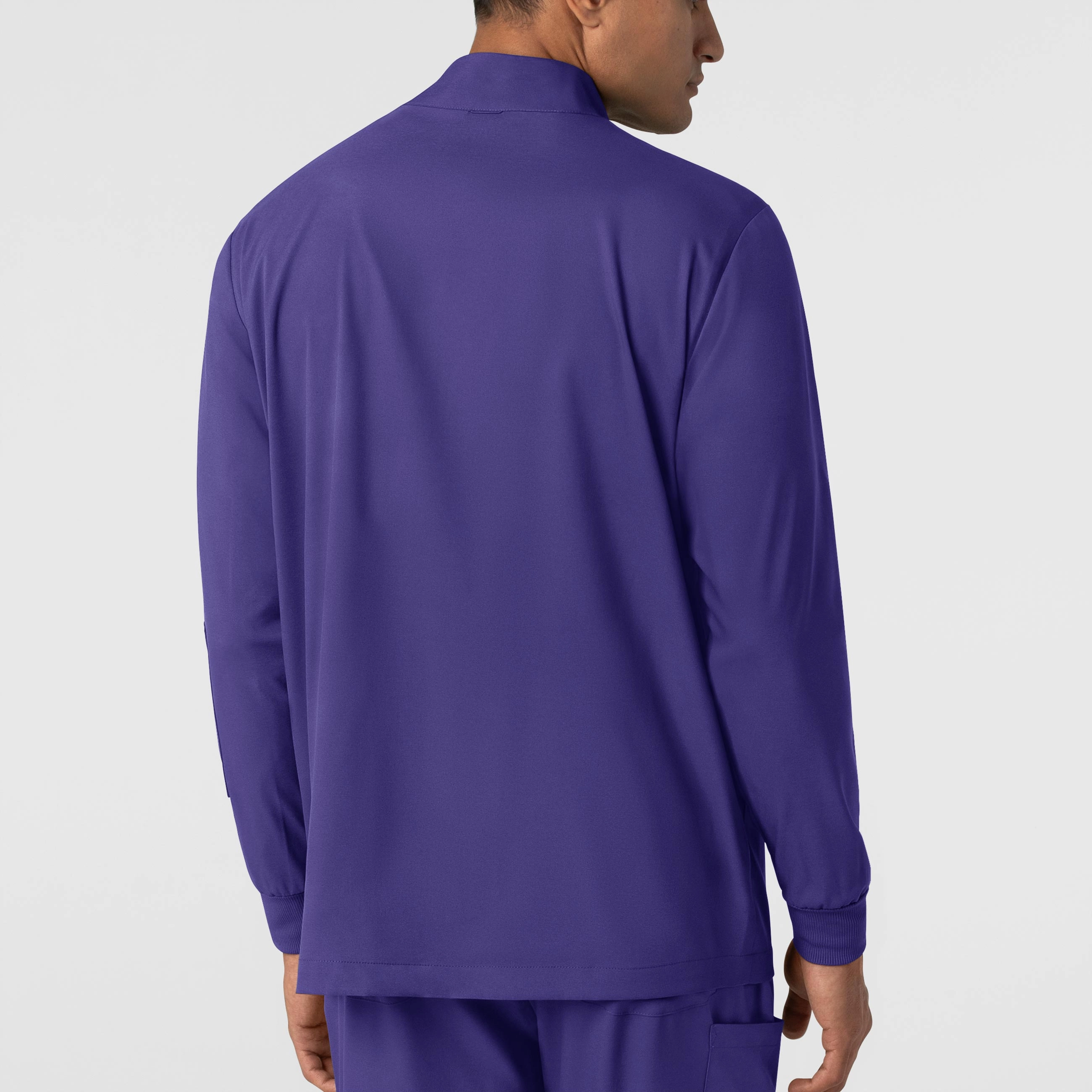 Boundless Men's Warm Up Scrub Jacket - Grape