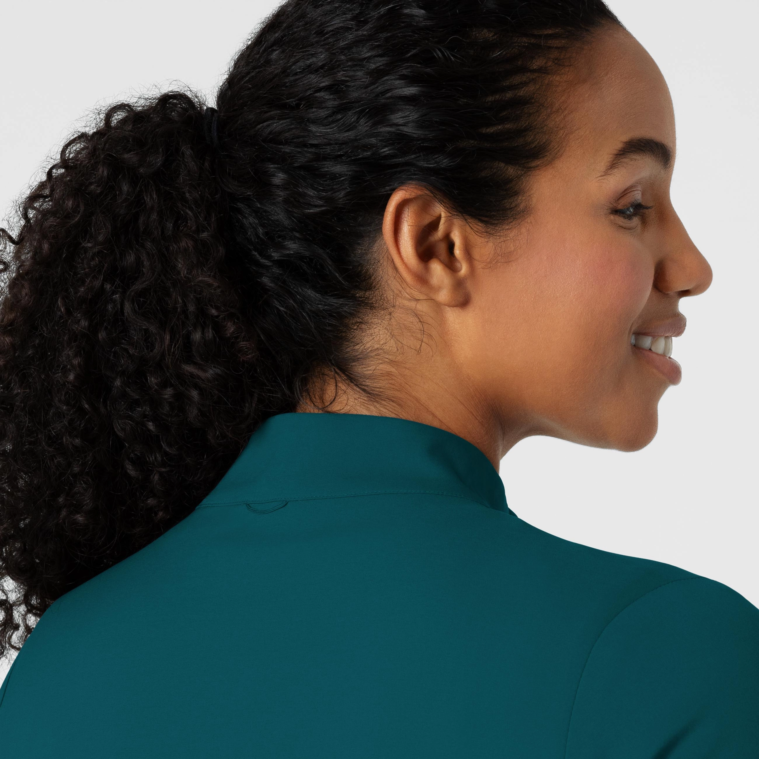 Boundless Women's Warm Up Scrub Jacket - Caribbean
