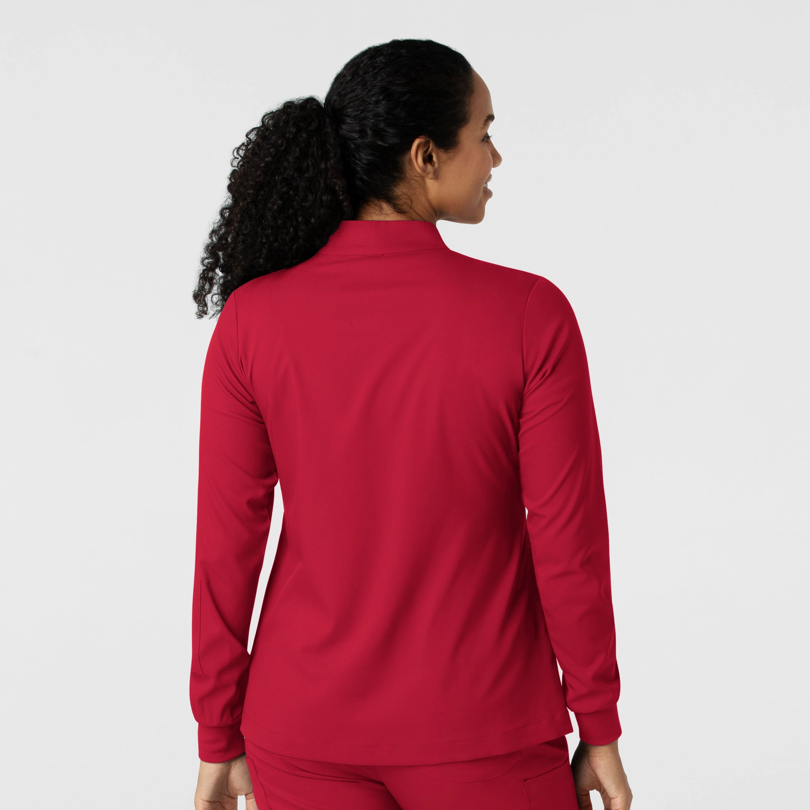 Boundless Women's Warm Up Scrub Jacket - Red