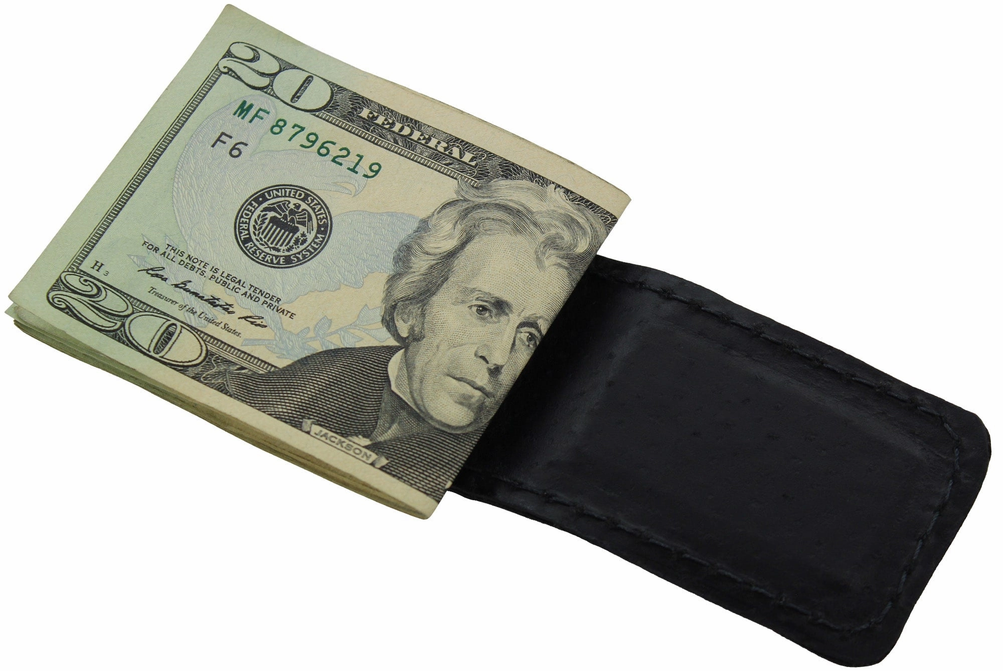 Brown Hippopotamus Men's Magnetic Money Clip