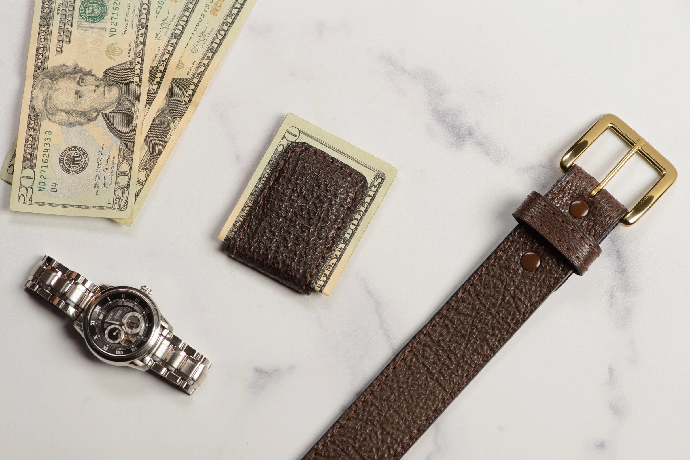 Brown Shark Men's Magnetic Money Clip