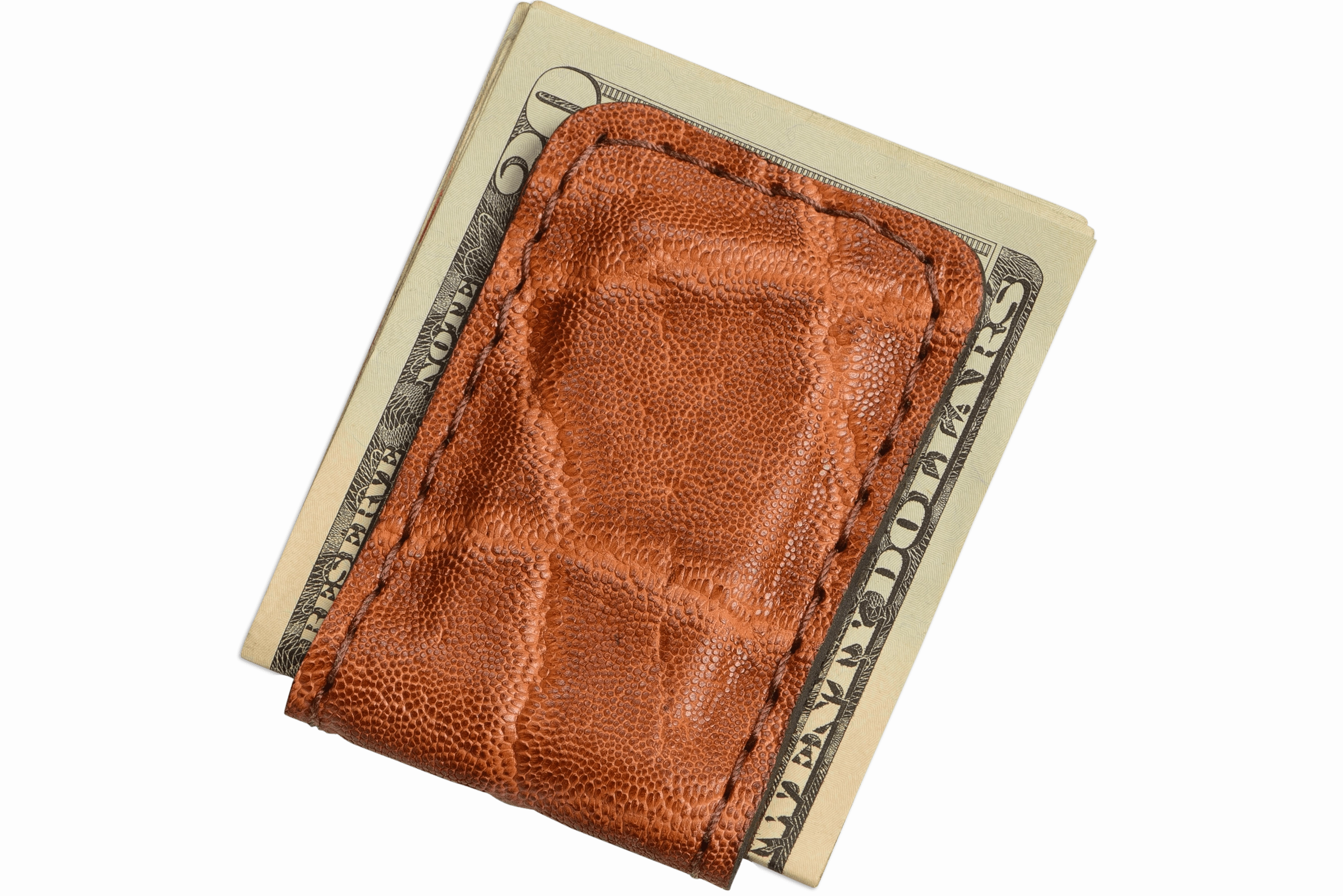 Caramel Brown Elephant Men's Magnetic Money Clip