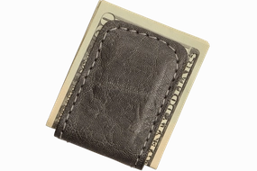 Charcoal Gray Elephant Men's Magnetic Money Clip