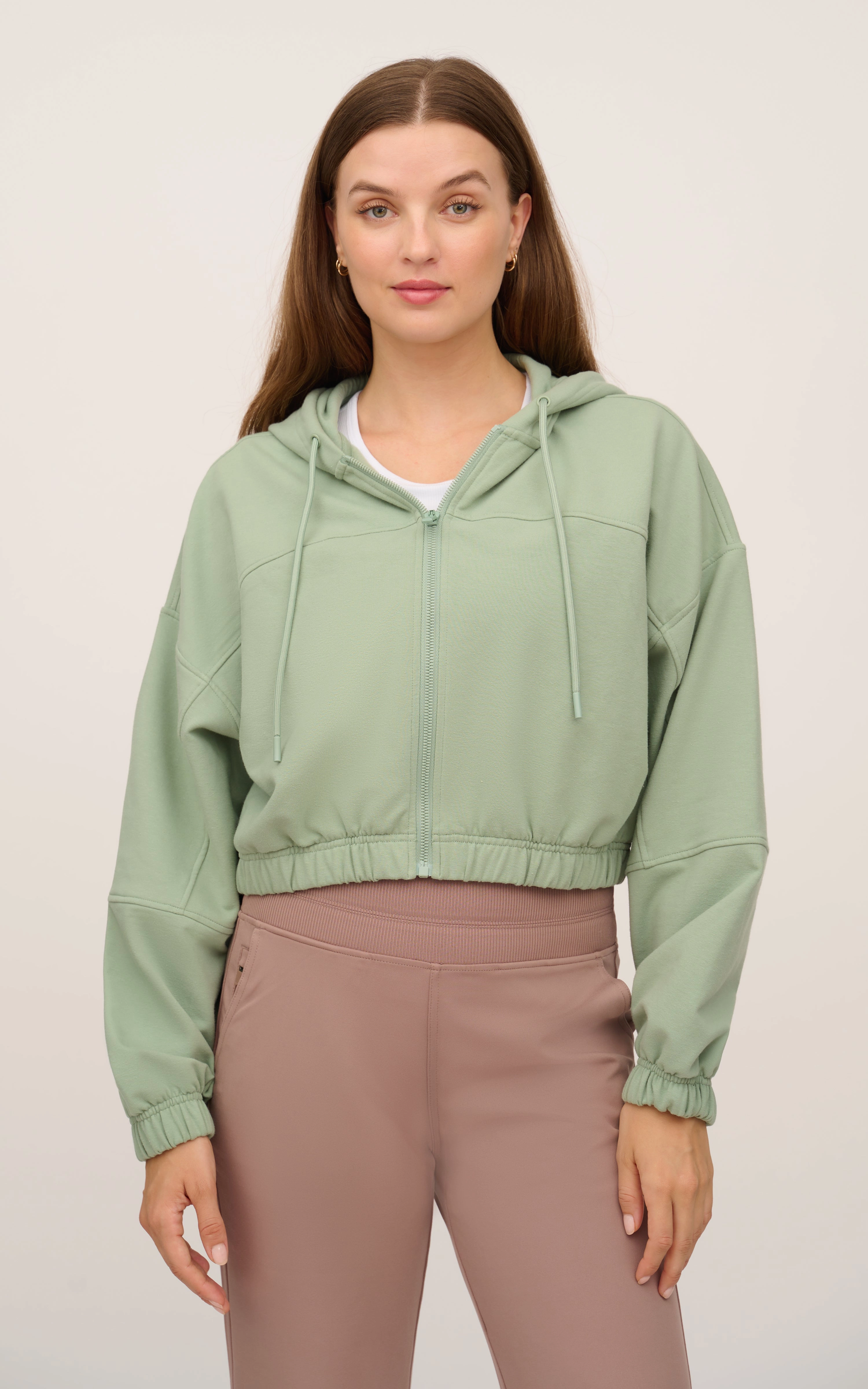 Cloud Plush Zip Front Hoodie