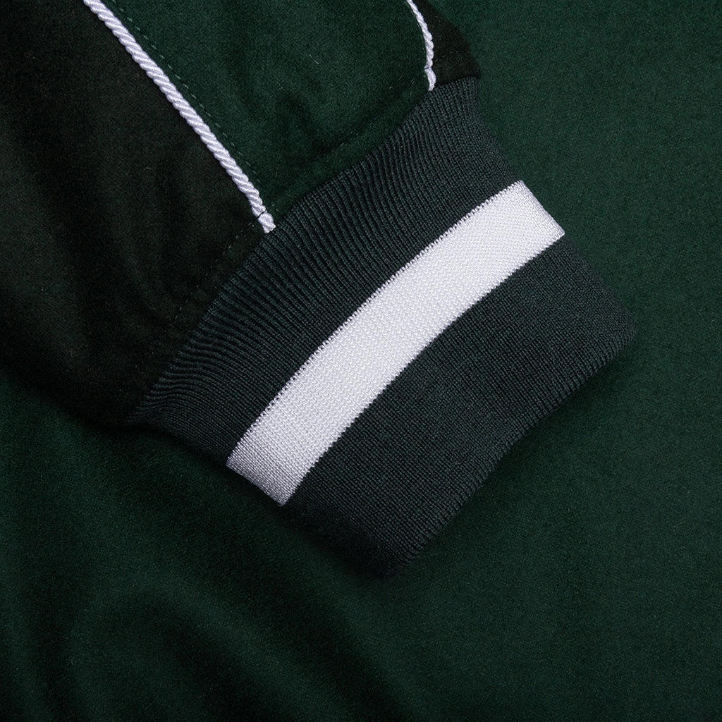 College Varsity Wool Jacket - Dark Green