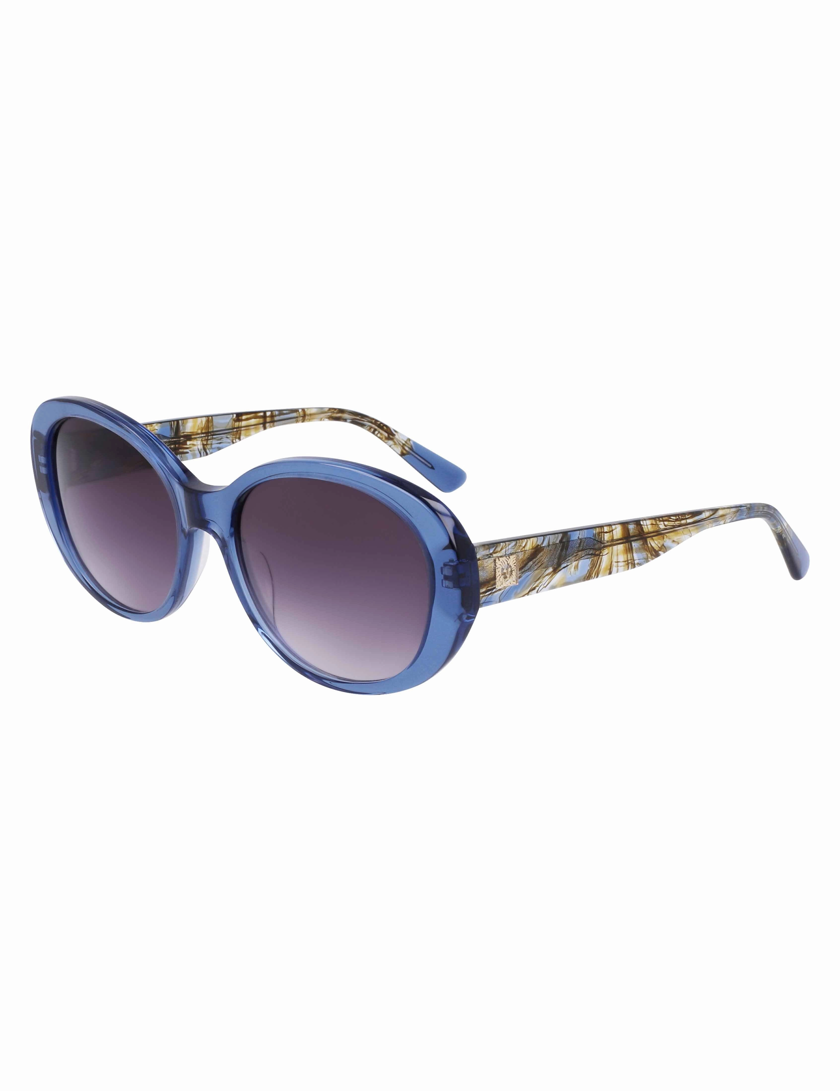 Crystal Glamorous Oval Sunglasses