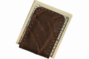 Dark Brown Elephant Men's Magnetic Money Clip