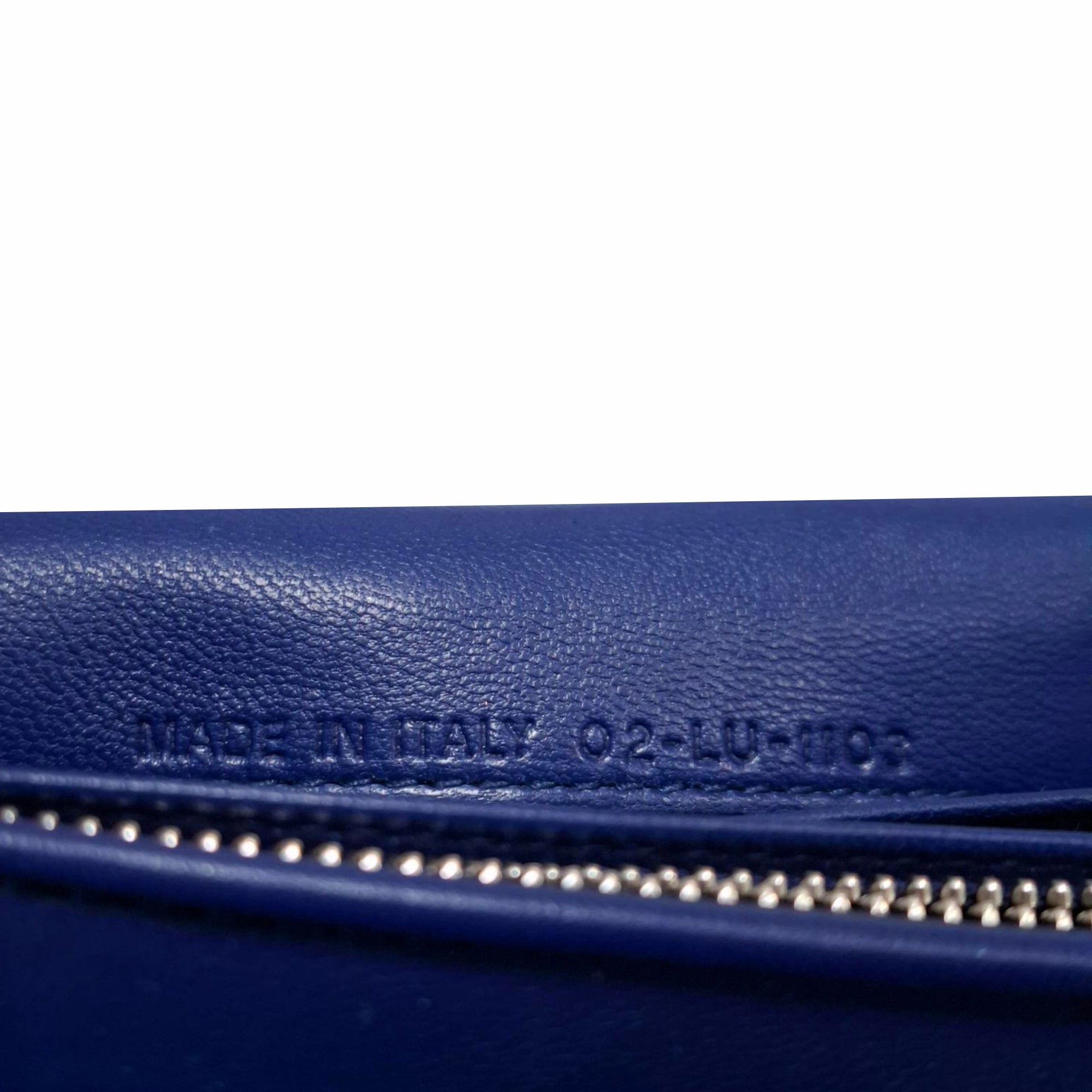 Dior Cannage Lady Dior Rendez-Vous Wallet in Blue Leather