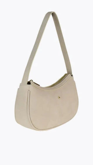 Dixiee Shoulder Bag - Beige Suede