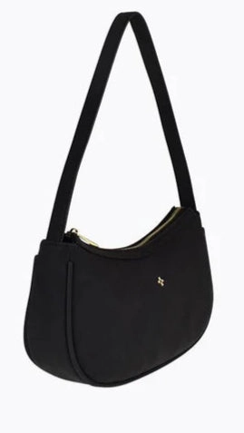 Dixiee Shoulder Bag - Black Suede