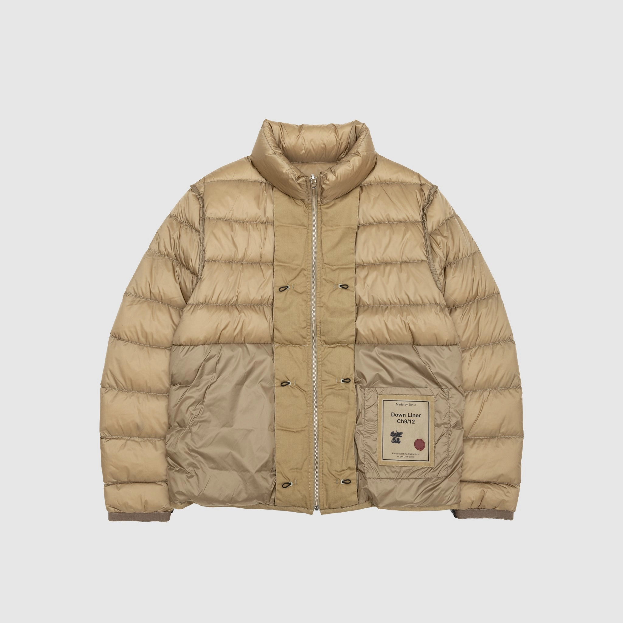 DOWN LINER WITH POCKETS