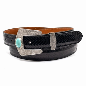 Dughlas James Prescott w/ Turquoise Buckle & Keeper 1.25