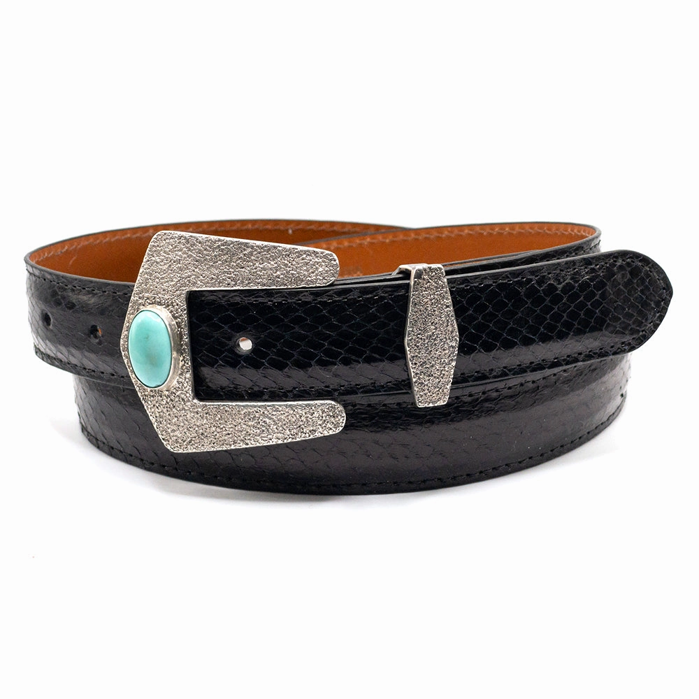 Dughlas James Prescott w/ Turquoise Buckle & Keeper 1.25