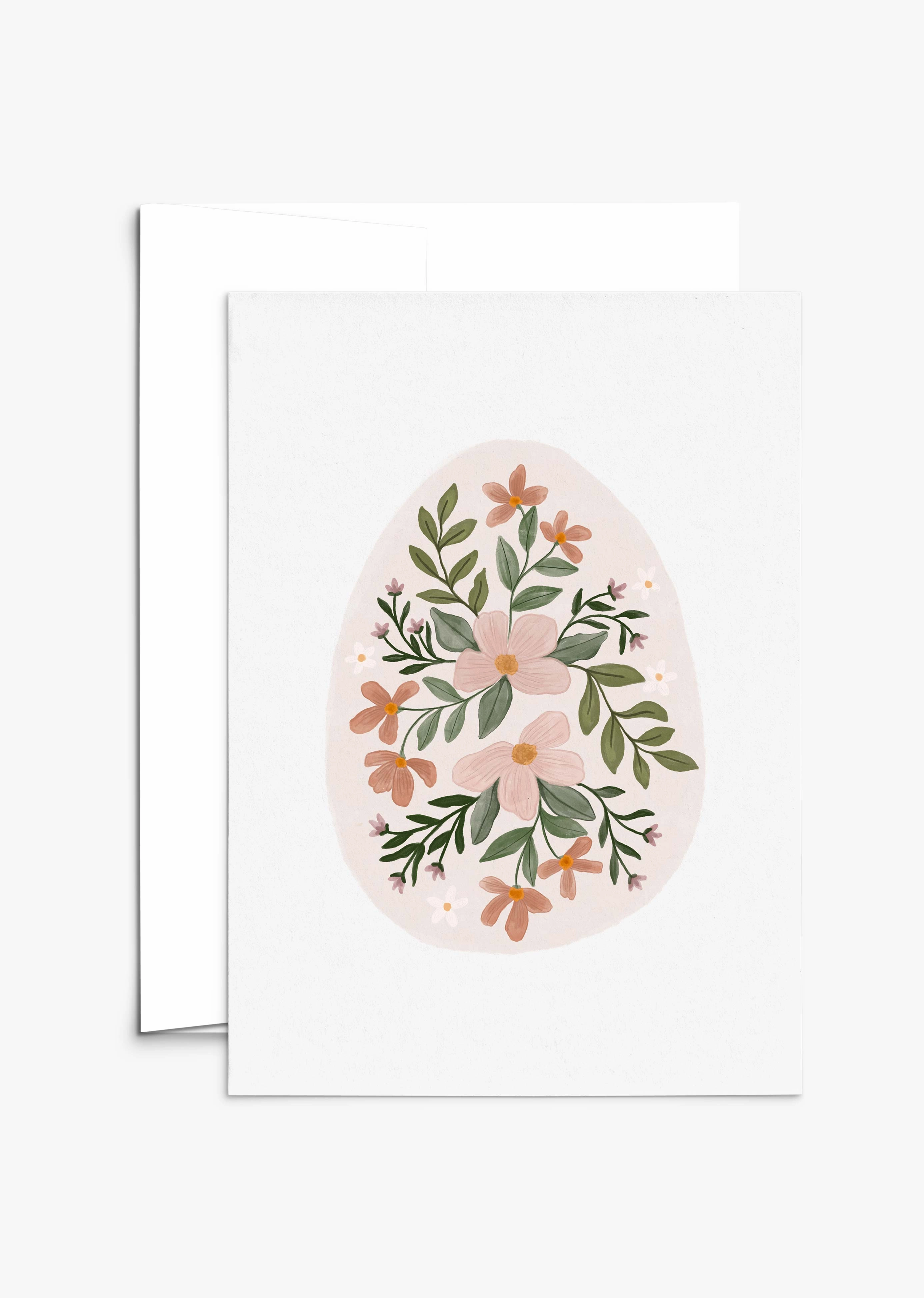 Floral Egg Greeting Card