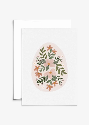 Floral Egg Greeting Card