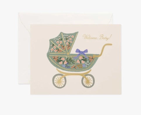Floral Pram Card