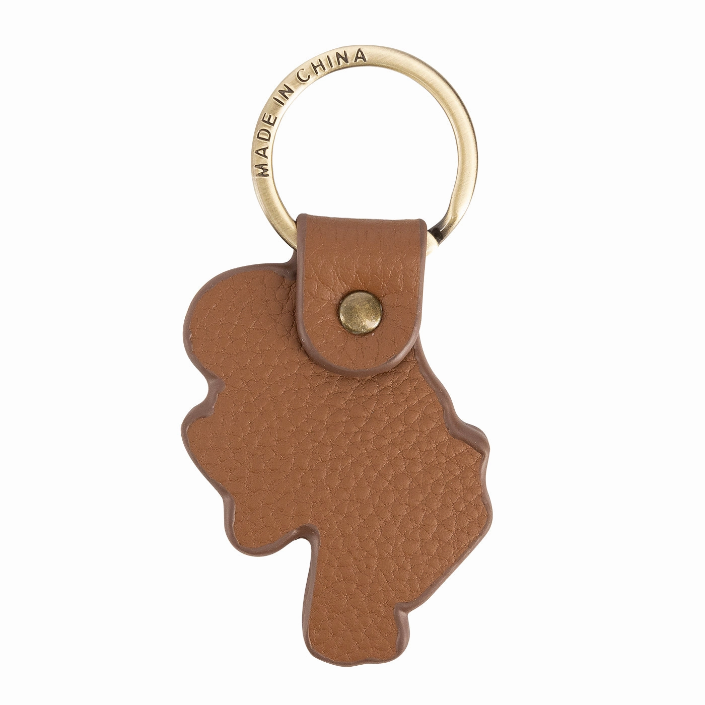 Ford Bronco Buck Leather Keychain