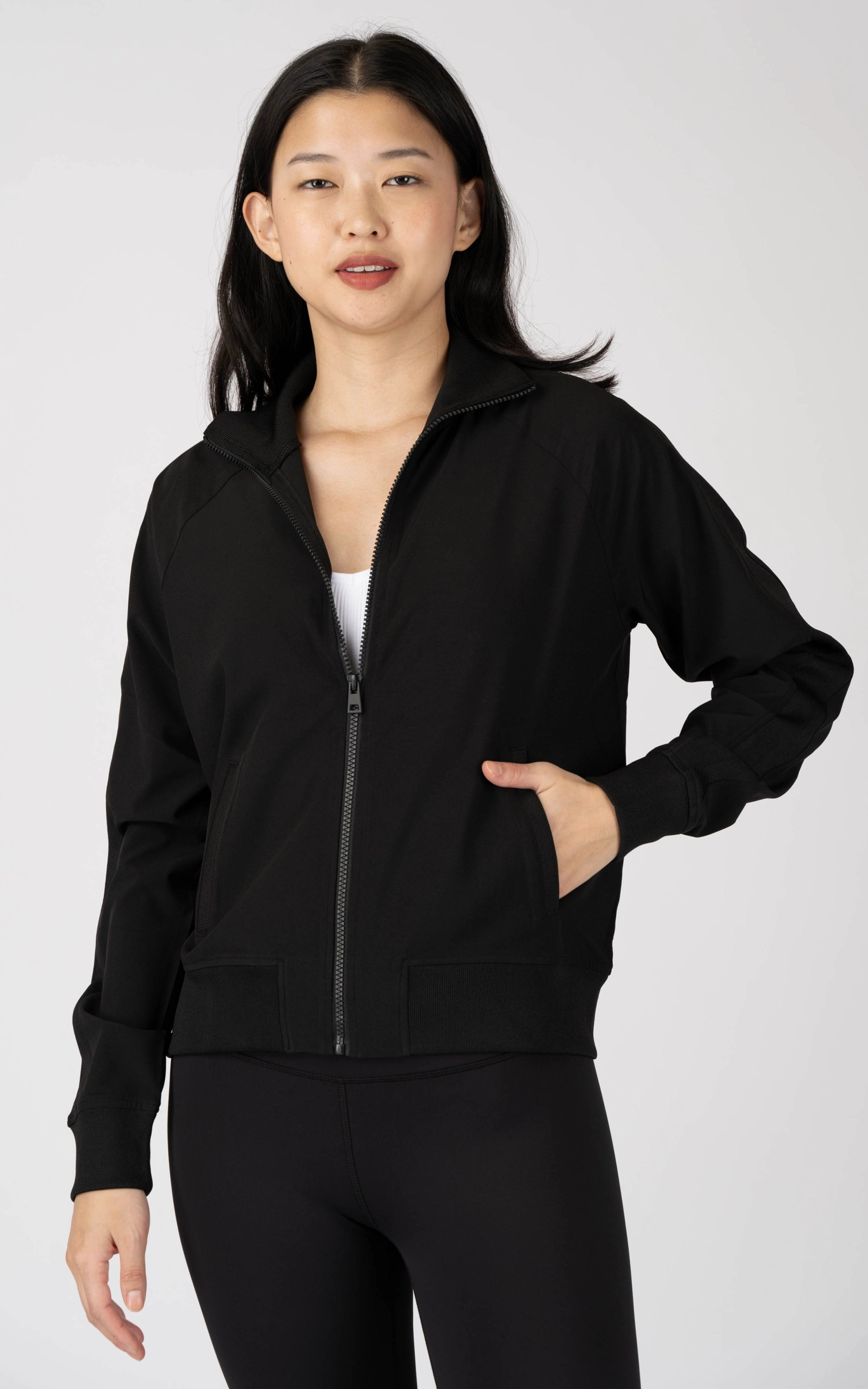 Funnel Neck Bomber Jacket