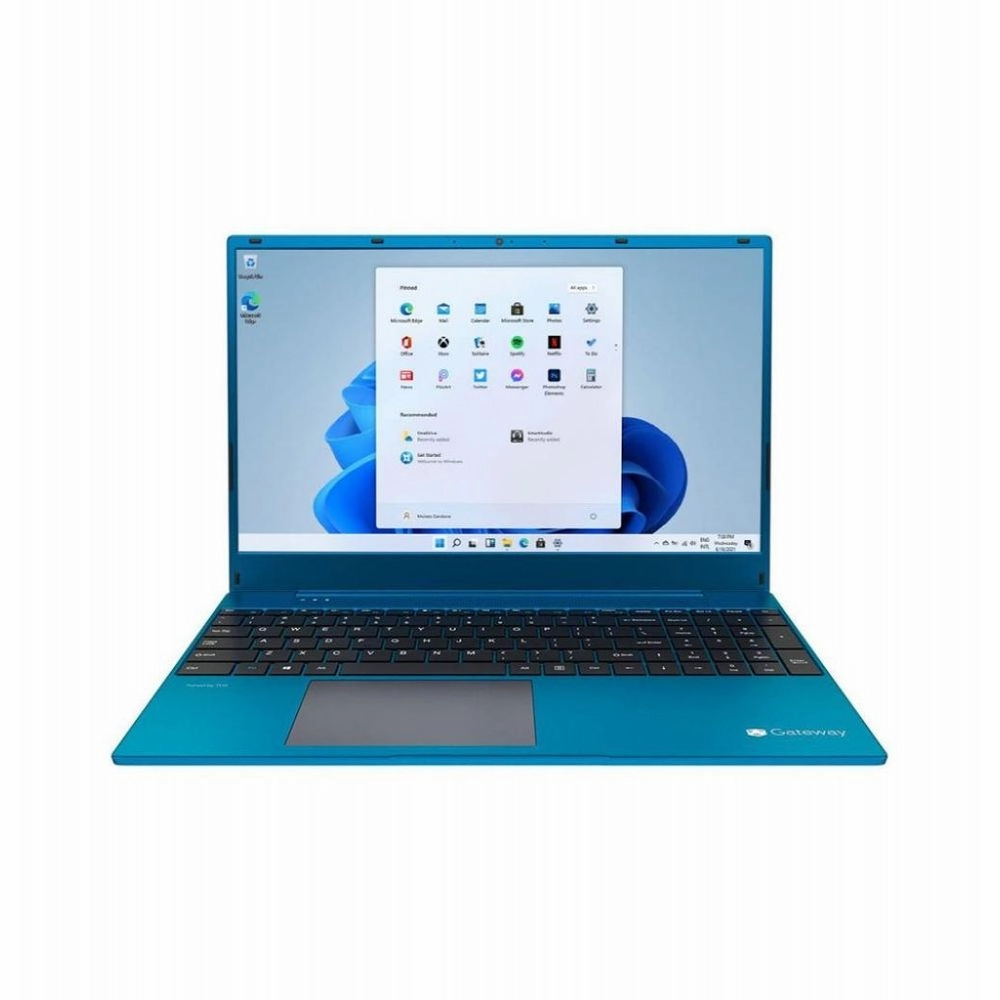 Gateway GWNR71517-BL 15.6" FHD Ryzen 7 3700U 2.3GHz AMD Radeon RX Vega 10 Graphics 8GB RAM 512GB SSD Win 11 Home Blue