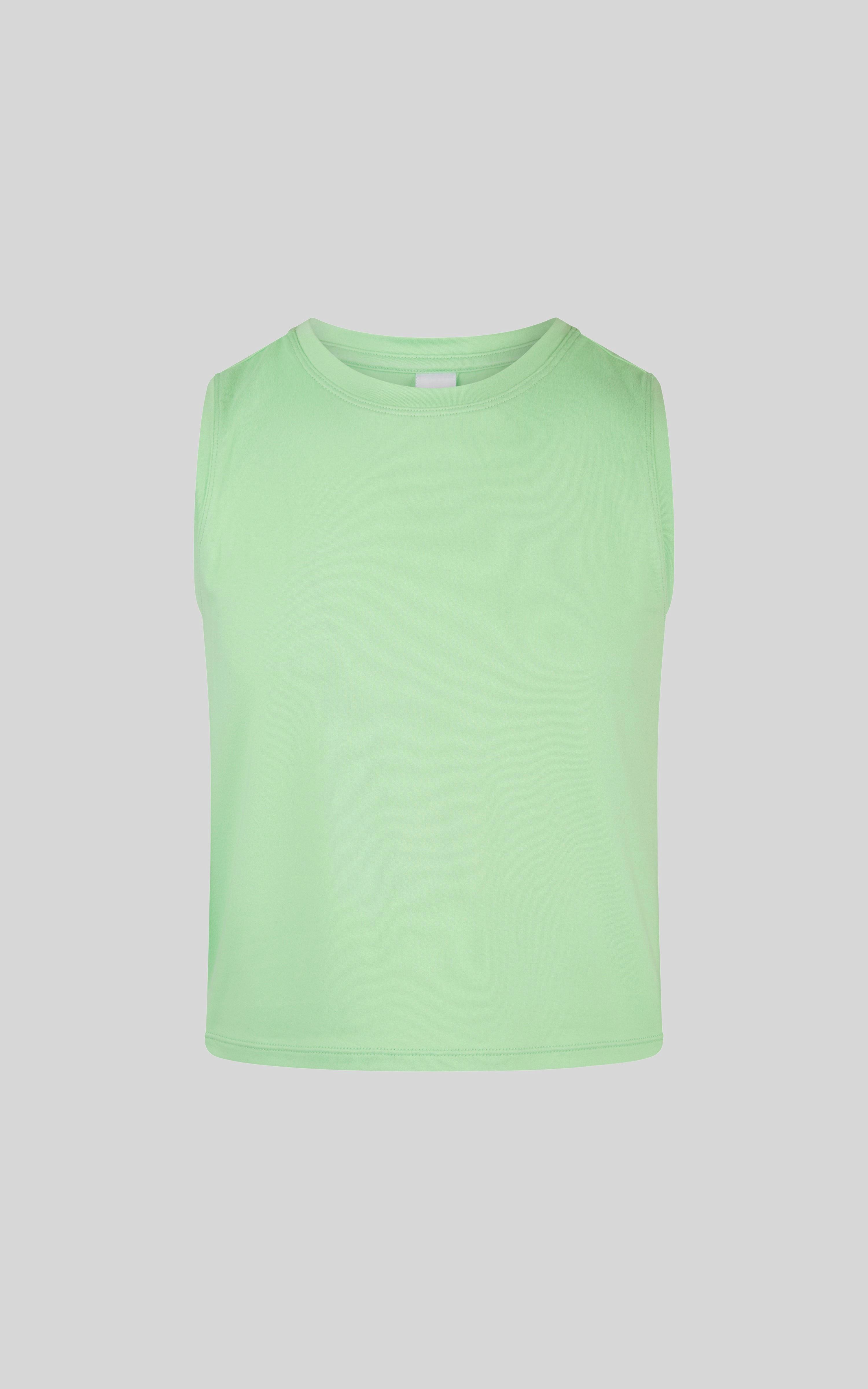 Girls 2 PK Twist Tank and Crew Neck Tank Top