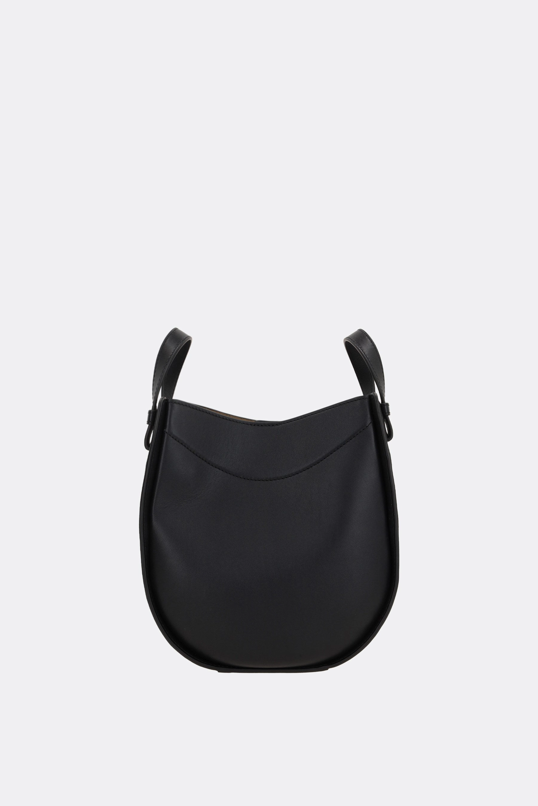 Hammock slice bag in shiny leather